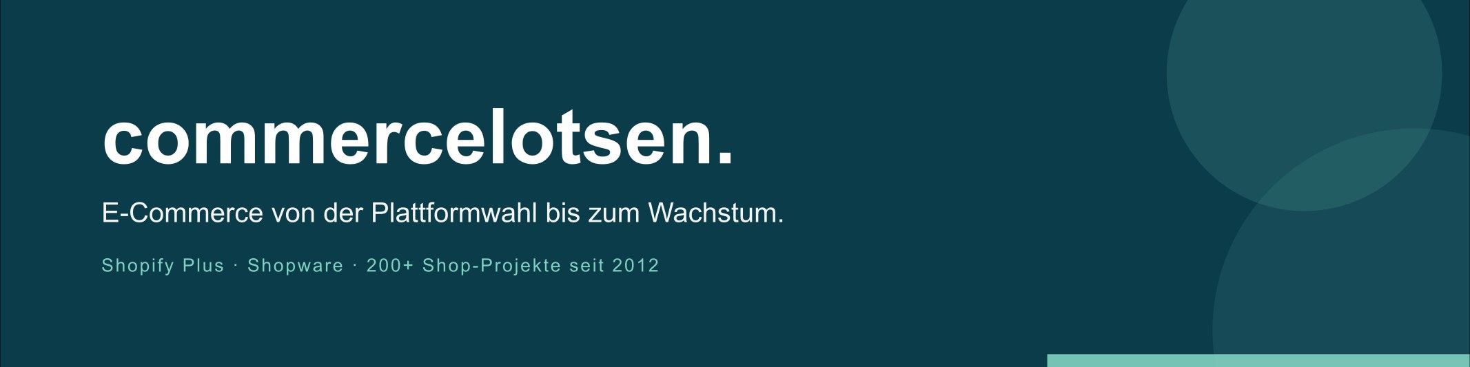 commercelotsen Titelbild
